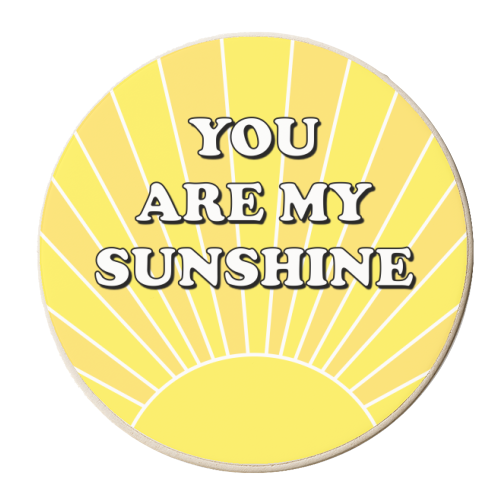 You Are My Sunshine Sunbeams - personalised beer coaster by Adam Regester