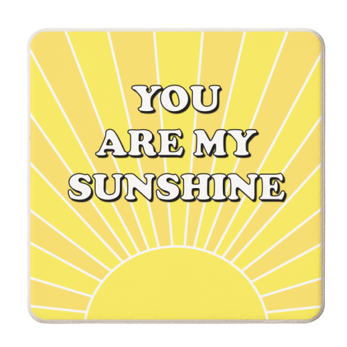 You Are My Sunshine Sunbeams - personalised beer coaster by Adam Regester