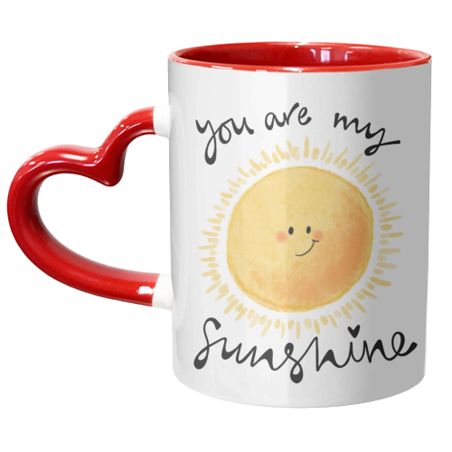 You are my sunshine - unique mug by PixieDrew