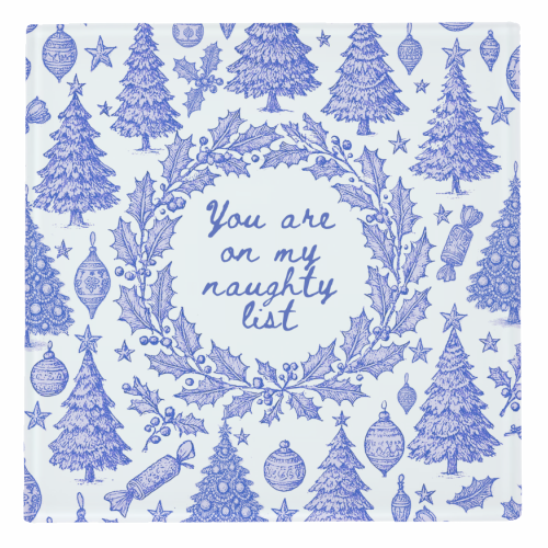 You are on my Naughty List - personalised beer coaster by Lilly Rose