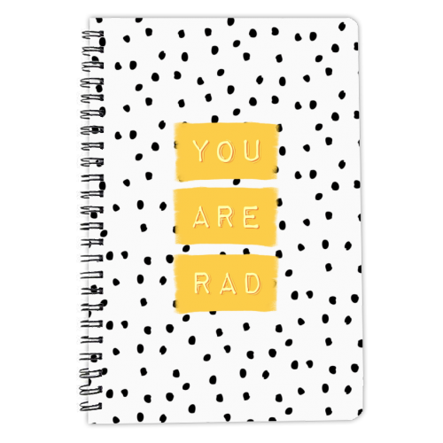 You Are Rad - personalised A4, A5, A6 notebook by Hollie Mills