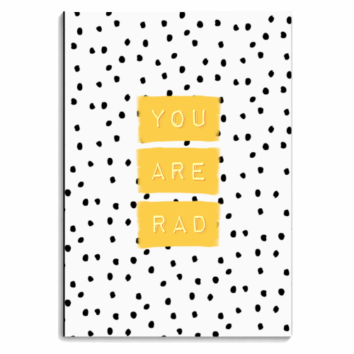 You Are Rad - personalised A4, A5, A6 notebook by Hollie Mills