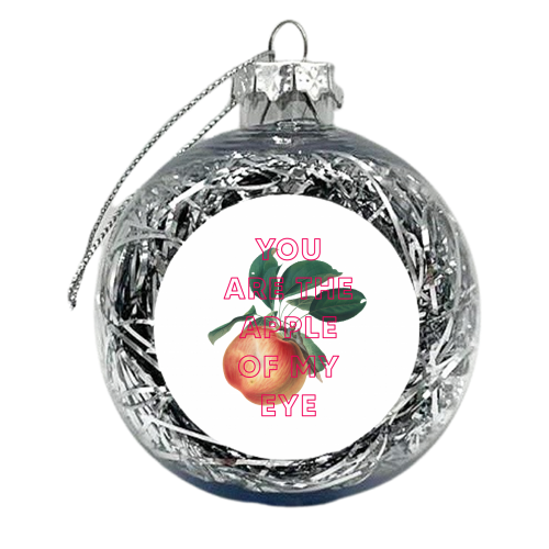 You are the apple of my eye - xmas bauble by The 13 Prints