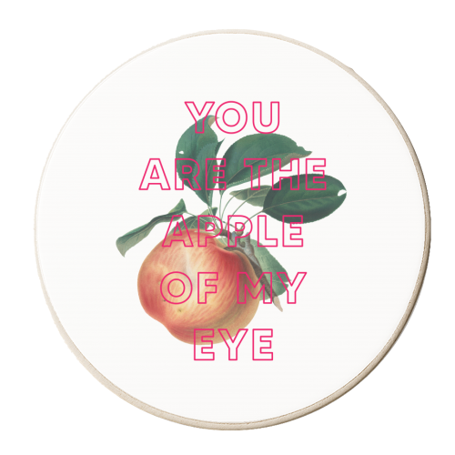 You are the apple of my eye - personalised beer coaster by The 13 Prints