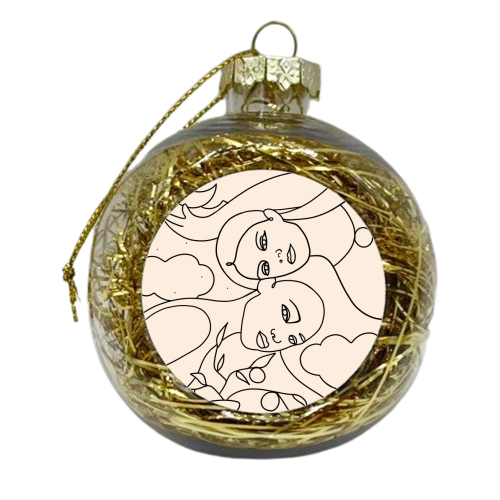 You Are Worthy - xmas bauble by Uma Prabhakar Gokhale