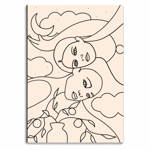 You Are Worthy - personalised A4, A5, A6 notebook by Uma Prabhakar Gokhale