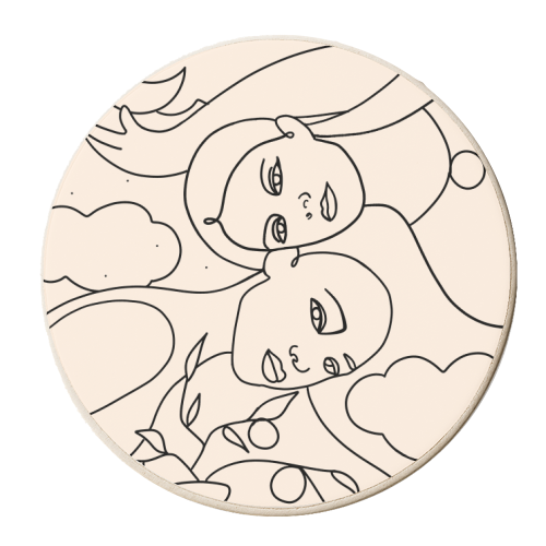 You Are Worthy - personalised beer coaster by Uma Prabhakar Gokhale