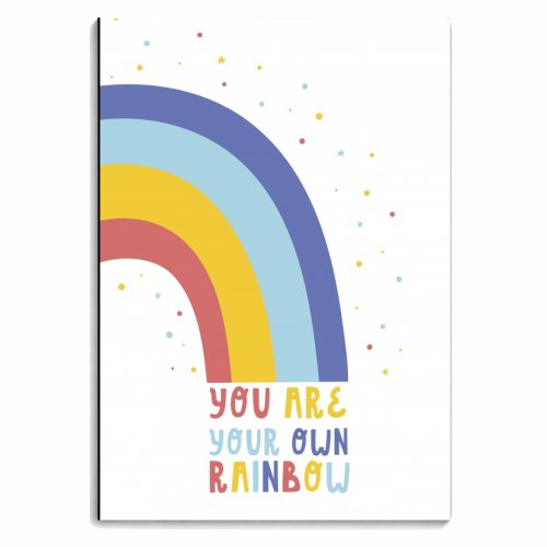 You are your own rainbow - personalised A4, A5, A6 notebook by Ohkimiko