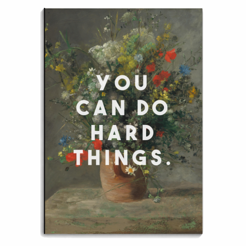 You Can Do Hard Things - personalised A4, A5, A6 notebook by The 13 Prints