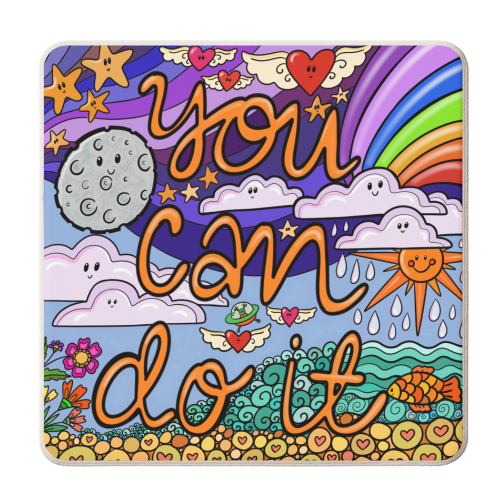 You can do it colourful scene - personalised beer coaster by PixieDrew