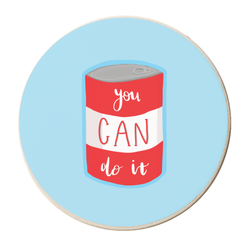 You Can Do It - personalised beer coaster by Ella Seymour