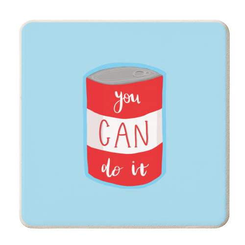 You Can Do It - personalised beer coaster by Ella Seymour