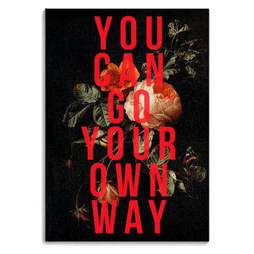 You Can Go Your Own Way - personalised A4, A5, A6 notebook by The 13 Prints
