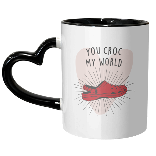 You Croc My World Print - unique mug by Kind of Simple Designs