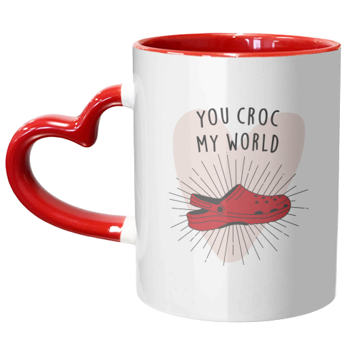 You Croc My World Print - unique mug by Kind of Simple Designs
