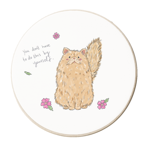 You don't have to do this by yourself - personalised beer coaster by Ellie Bednall