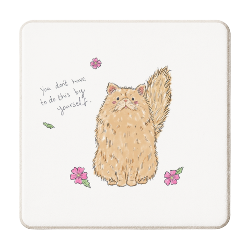 You don't have to do this by yourself - personalised beer coaster by Ellie Bednall