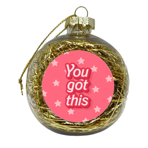 You got this star pattern print - xmas bauble by The Girl Next Draw