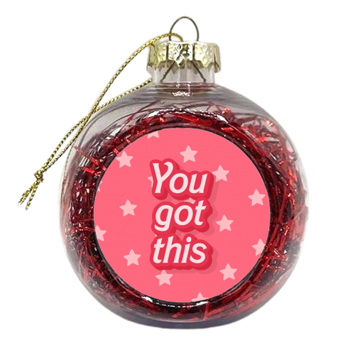 You got this star pattern print - xmas bauble by The Girl Next Draw