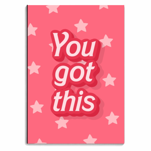 You got this star pattern print - personalised A4, A5, A6 notebook by The Girl Next Draw