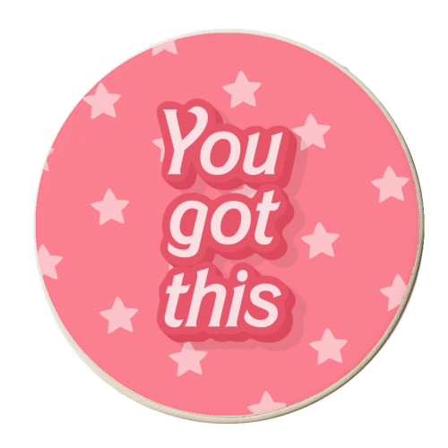 You got this star pattern print - personalised beer coaster by The Girl Next Draw