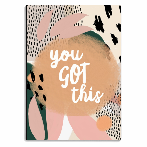 You Got This - personalised A4, A5, A6 notebook by Giddy Kipper