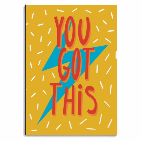 You Got This - personalised A4, A5, A6 notebook by Stonefoxes