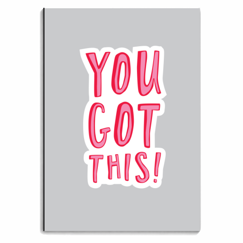 You got this! - personalised A4, A5, A6 notebook by The Boy and the Bear