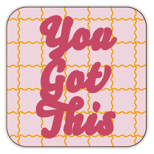 You Got This - personalised beer coaster by Daniela di Niro