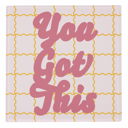 You Got This - personalised beer coaster by Daniela di Niro