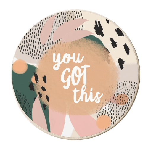 You Got This - personalised beer coaster by Giddy Kipper