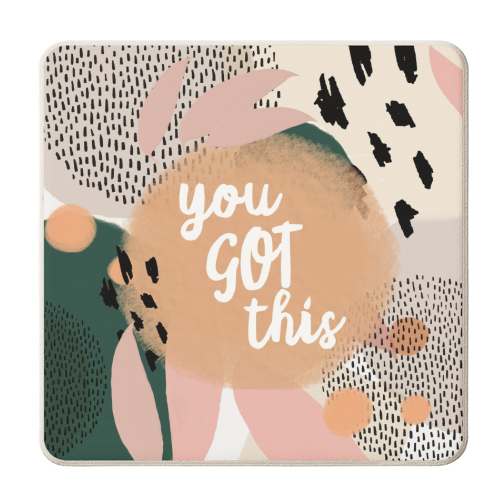 You Got This - personalised beer coaster by Giddy Kipper