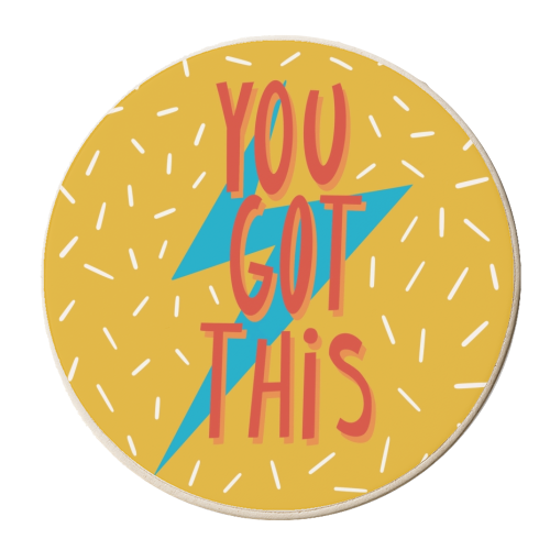 You Got This - personalised beer coaster by Stonefoxes