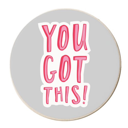 You got this! - personalised beer coaster by The Boy and the Bear