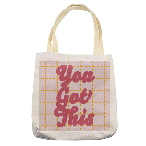 You Got This - printed canvas tote bag by Daniela di Niro