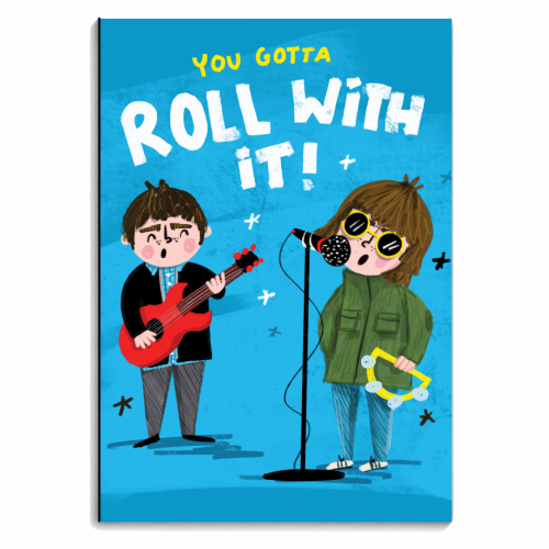 YOU GOTTA ROLL WITH IT - personalised A4, A5, A6 notebook by Nichola Cowdery
