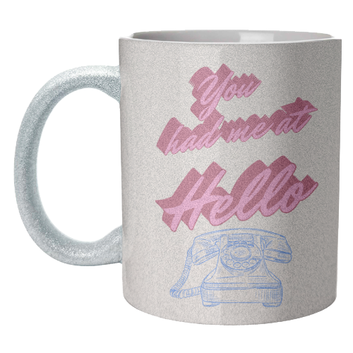 You Had Me at Hello - unique mug by Nida Designs