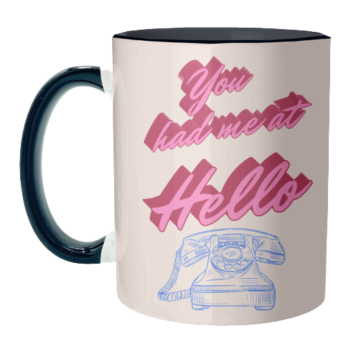 You Had Me at Hello - unique mug by Nida Designs