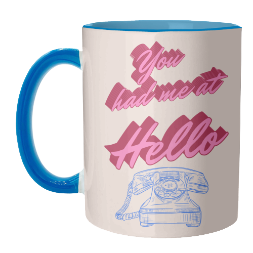 You Had Me at Hello - unique mug by Nida Designs