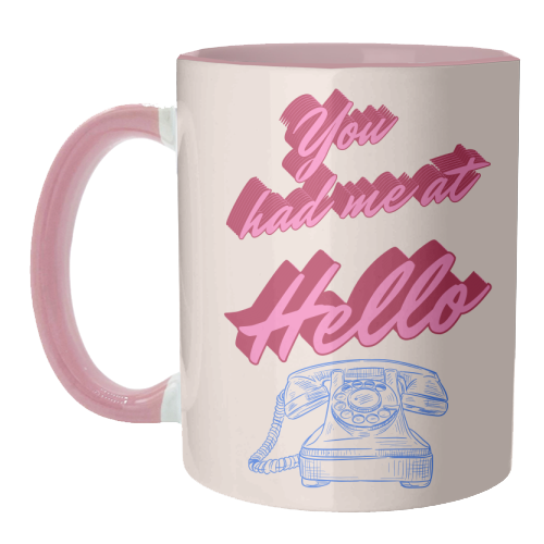 You Had Me at Hello - unique mug by Nida Designs
