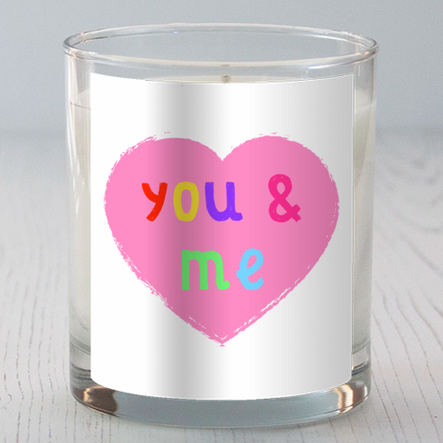 You & Me - scented candle by Adam Regester