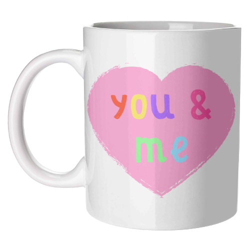 You & Me - unique mug by Adam Regester