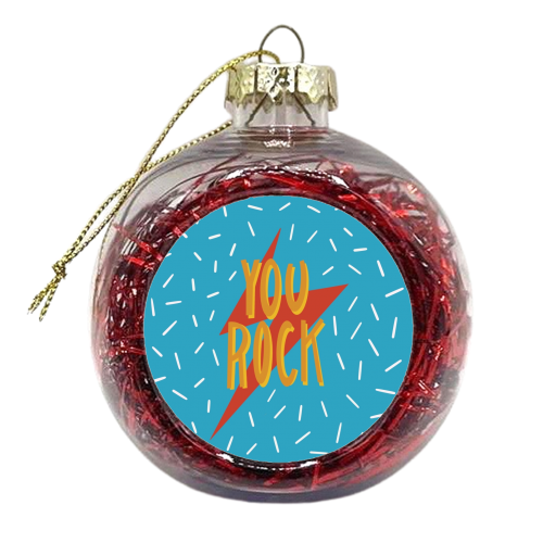 You Rock - xmas bauble by Stonefoxes