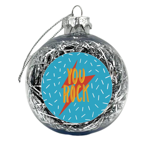 You Rock - xmas bauble by Stonefoxes