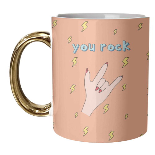 You Rock - unique mug by Laura Lonsdale