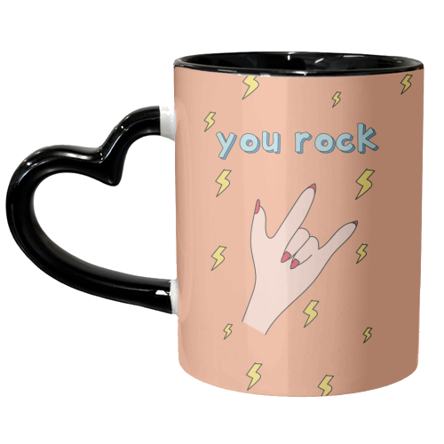 You Rock - unique mug by Laura Lonsdale