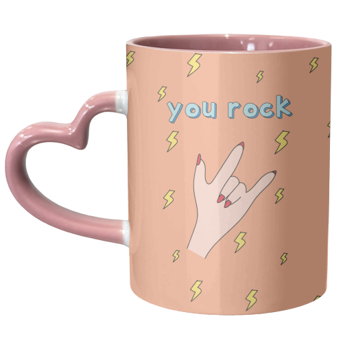 You Rock - unique mug by Laura Lonsdale
