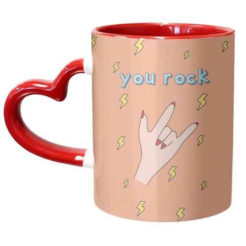 You Rock - unique mug by Laura Lonsdale