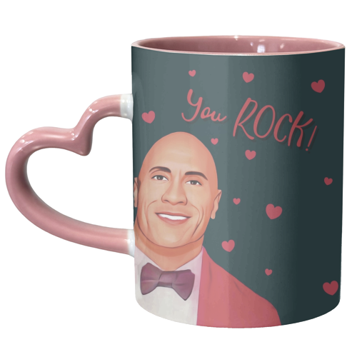 You Rock Valentine's Day - unique mug by Giddy Kipper