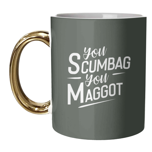 You Scumbag! - unique mug by Pink and Pip